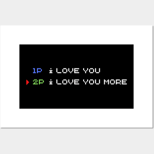 White Pixelated Text Romance Posters and Art